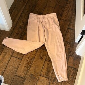 TNA CozyAF Fleece Sweatpants in Dusty Pink